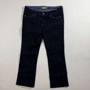 Paige Premium Denim Women's Cropped Jeans Dark Wash 30 Casual Preppy Made in US